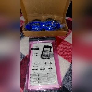 Waterproof Cell Phone holder & 2 pairs of Water Goggles